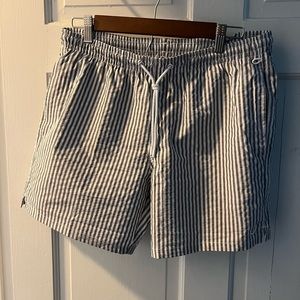 Intimissimi Uomo Italian Men’s Seersucker Swim Trunks Large